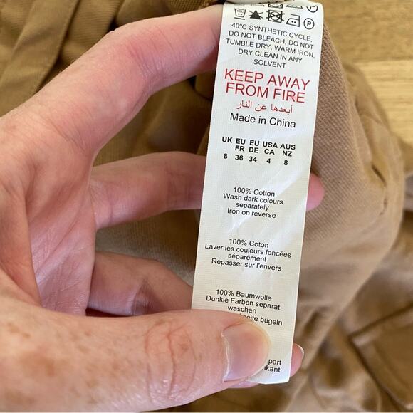 Pretty Little Thing Cargo Tie Waist Joggers in Tan - Picture 4 of 5